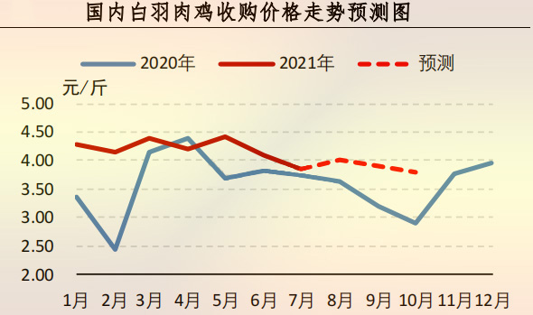 肉鸡价格走势预测图